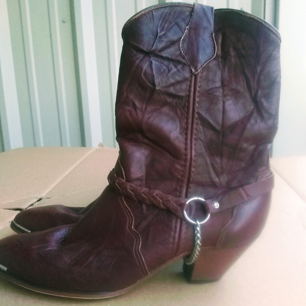 Genuine leather woman western boot